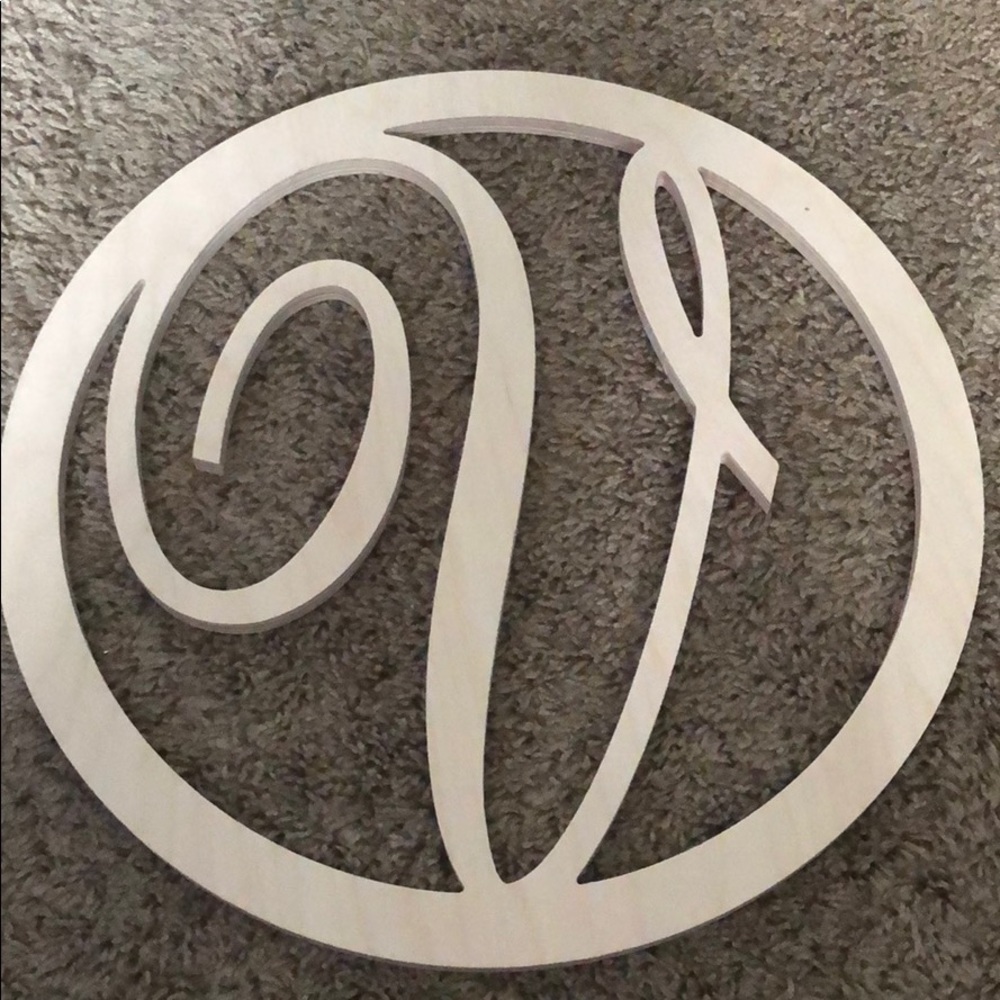 Wooden V initial